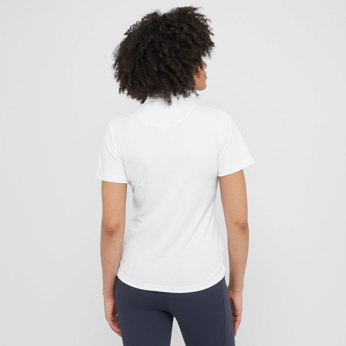 Womens Short Sleeve Stock Shirt White