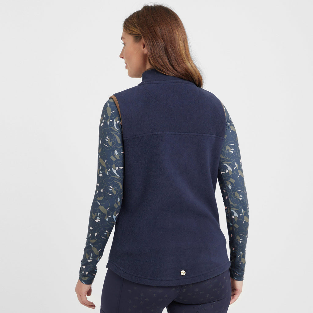 Womens Fleece Gilet Navy