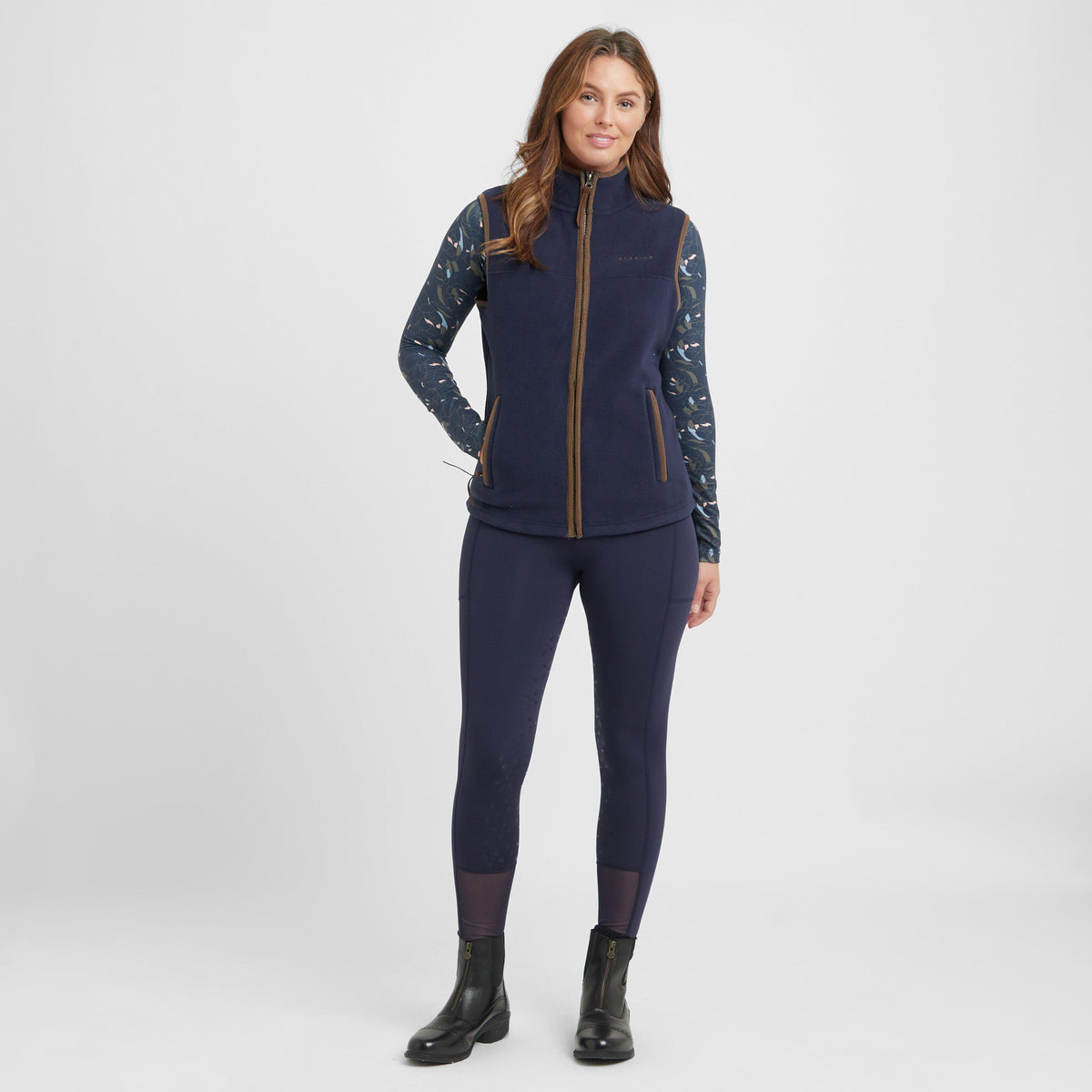 Womens Fleece Gilet Navy