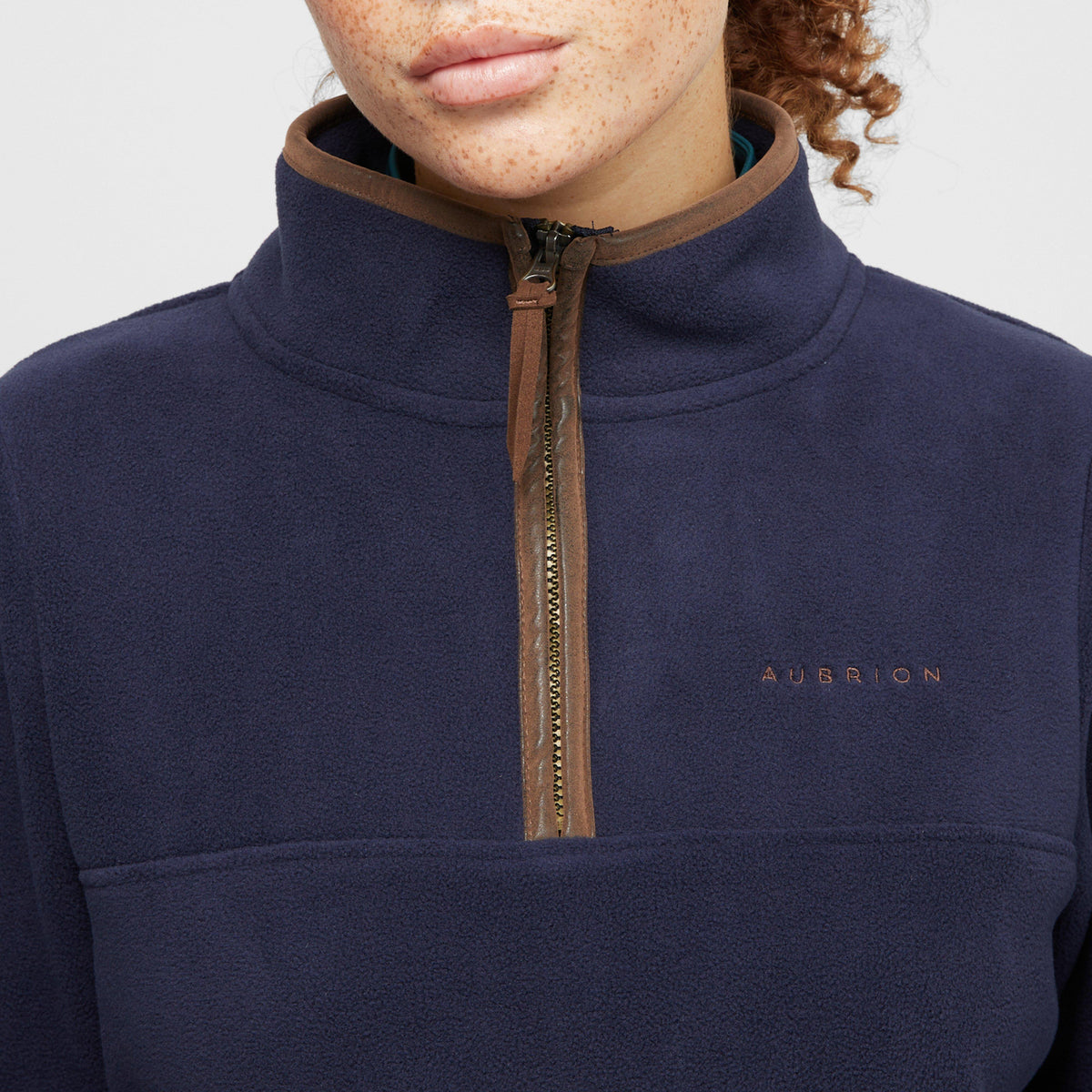 Womens Half Zip Fleece Navy