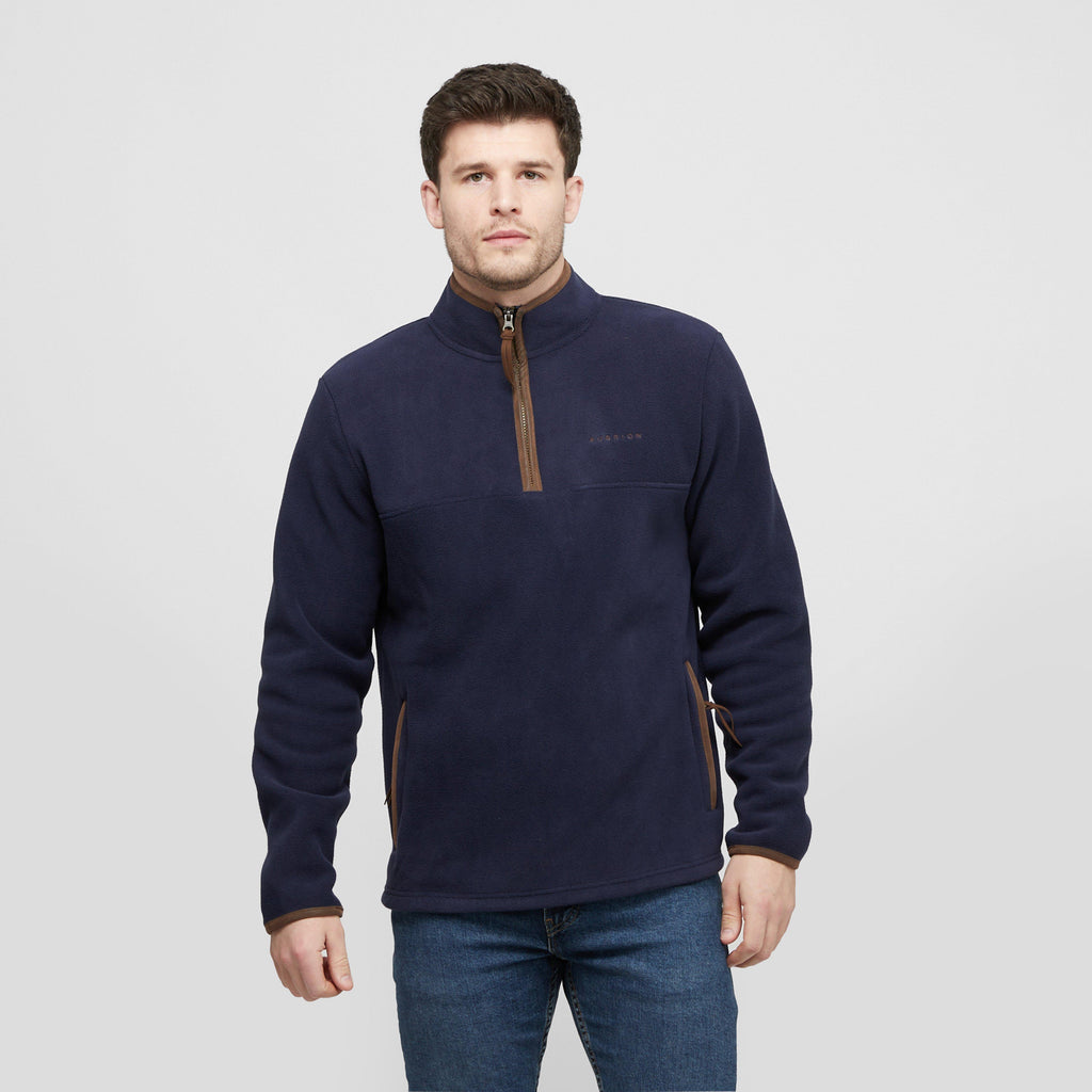 Mens Half Zip Fleece Navy