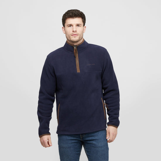 Mens Half Zip Fleece Navy