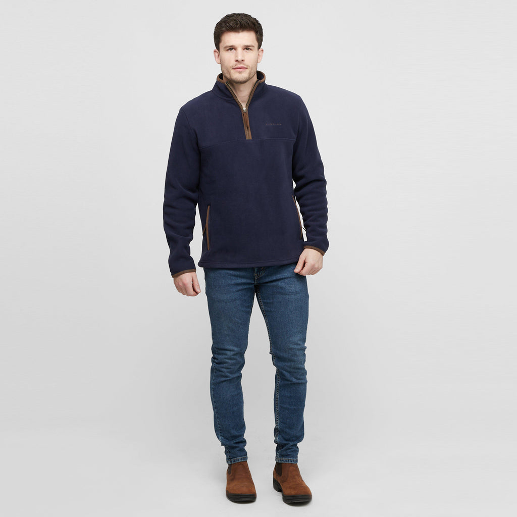 Mens Half Zip Fleece Navy