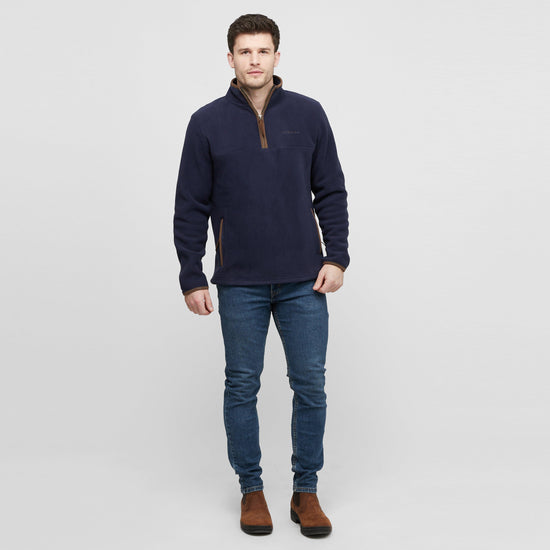 Mens Half Zip Fleece Navy
