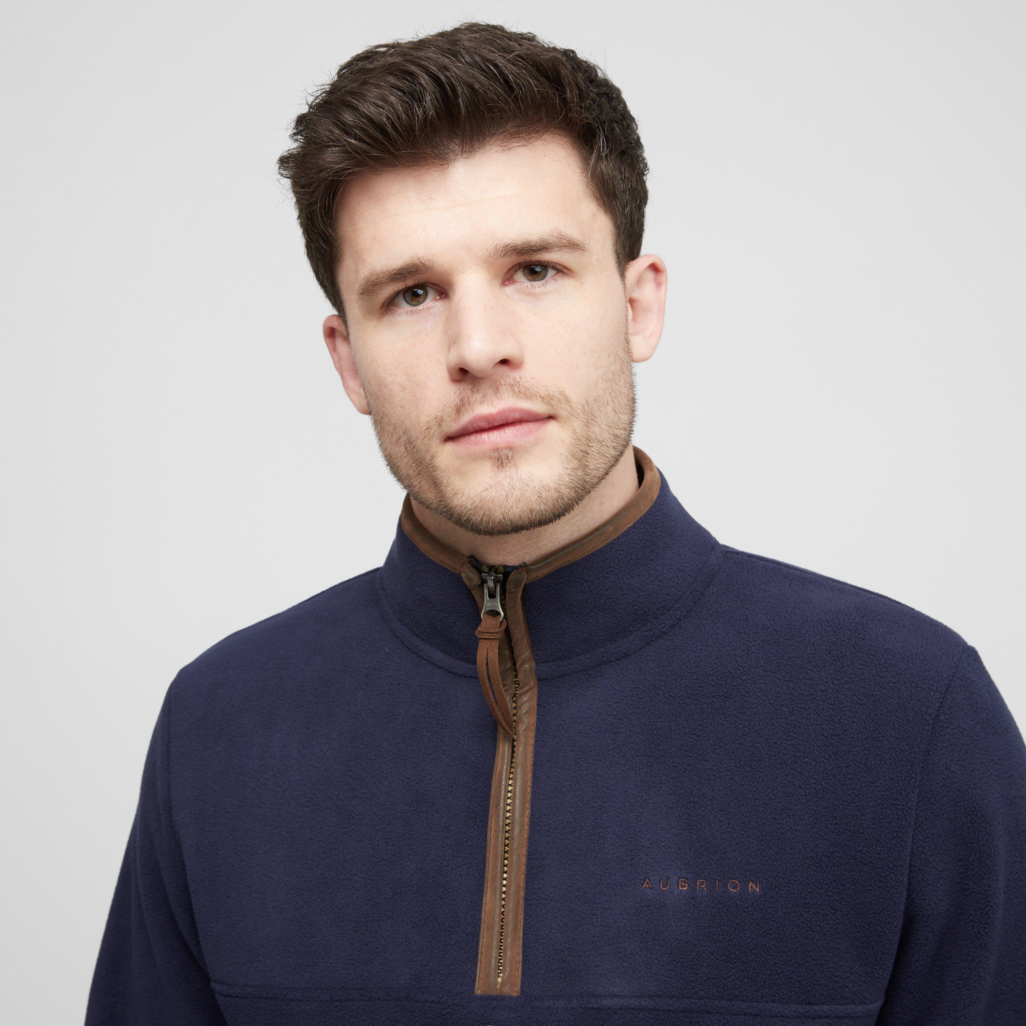 Mens Half Zip Fleece Navy