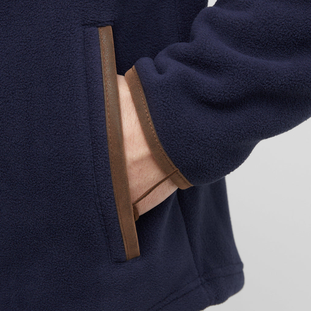 Mens Half Zip Fleece Navy