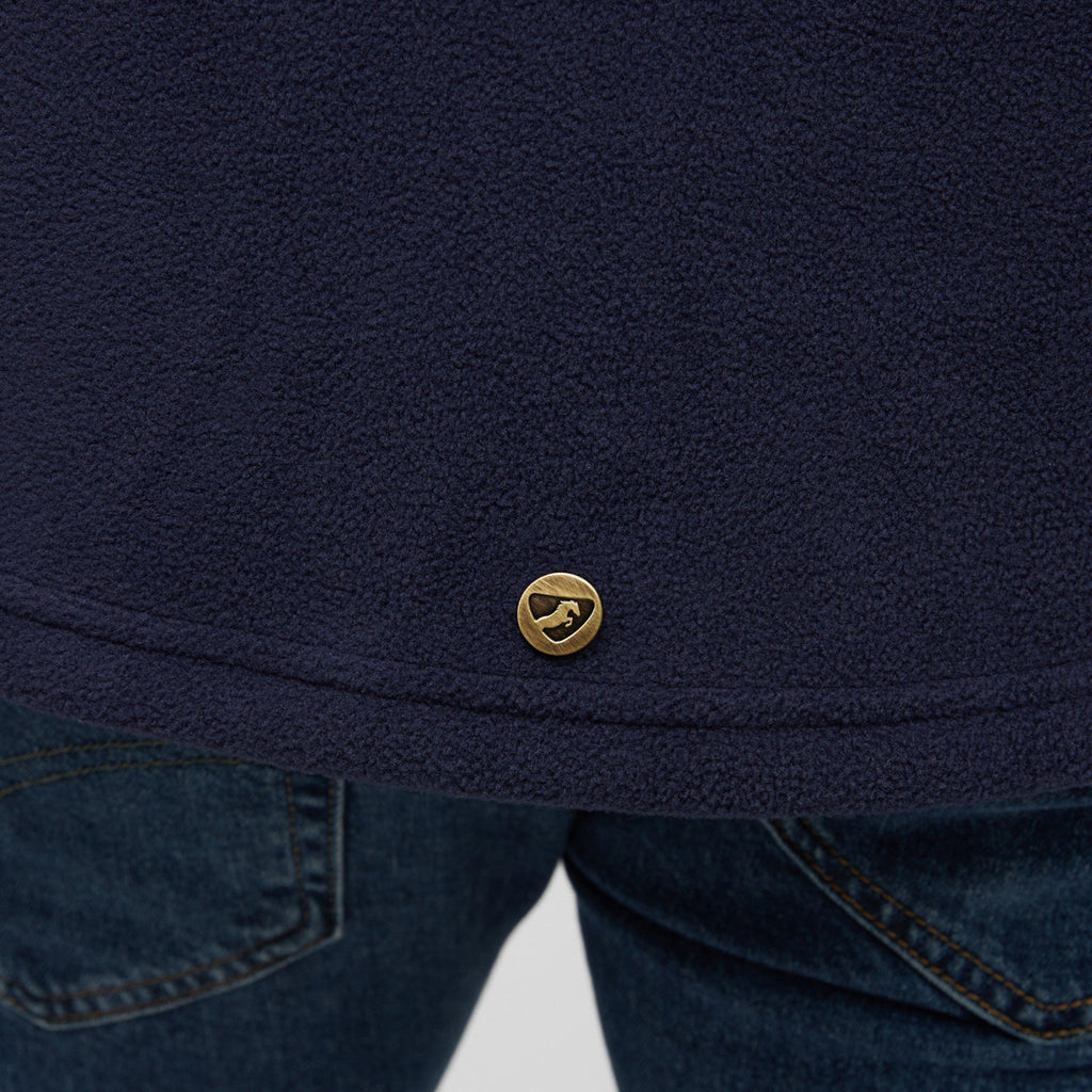 Mens Half Zip Fleece Navy