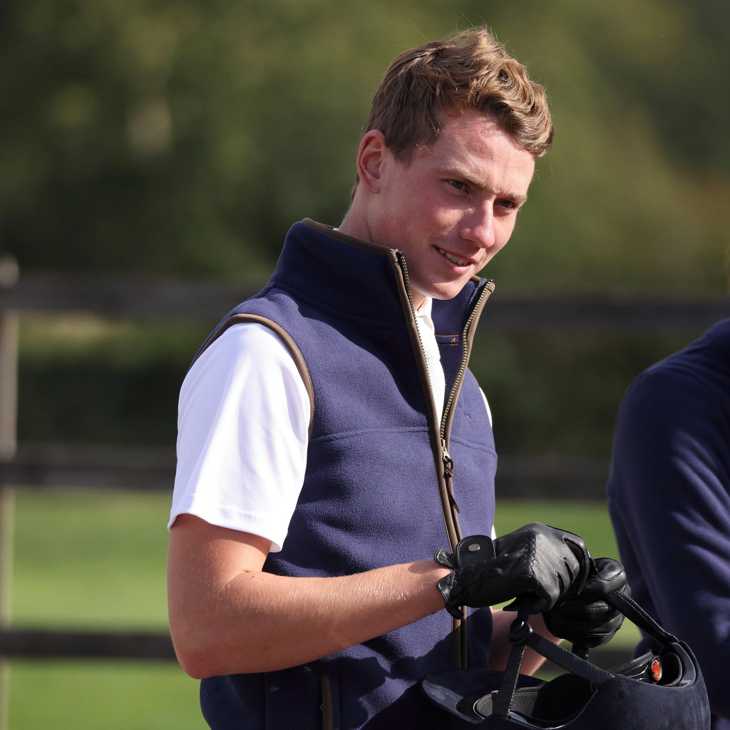 Mens Fleece Gilet Navy