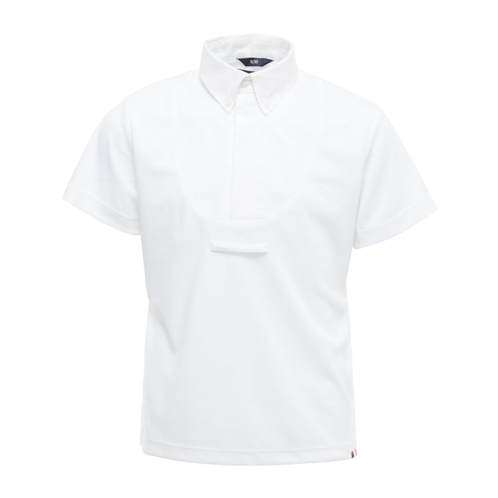 Young Rider Short Sleeve Tie Shirt White