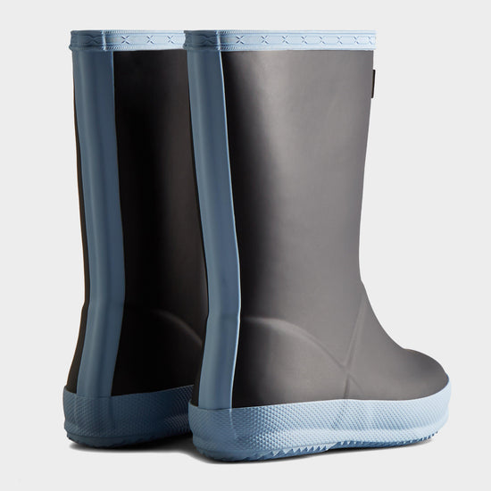 Kids Original First Classic Insulated Wellington Boots Black/Blue