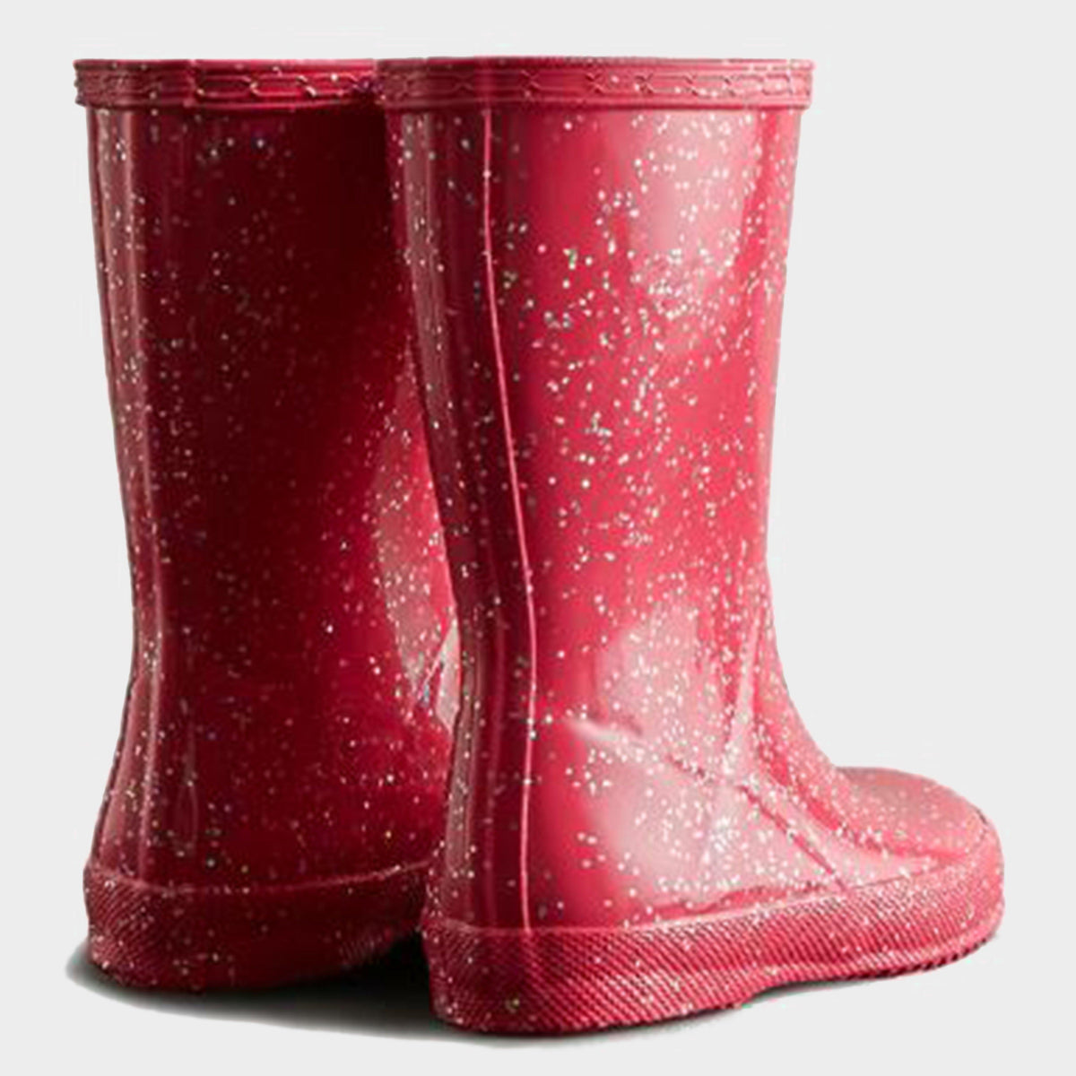 Kids Original First Giant Glitter Wellington Boots Red