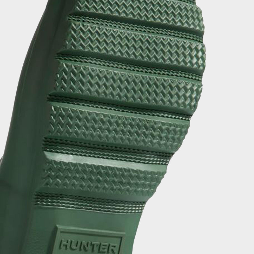 Womens Short Back Adjustable Wellington Boots Green