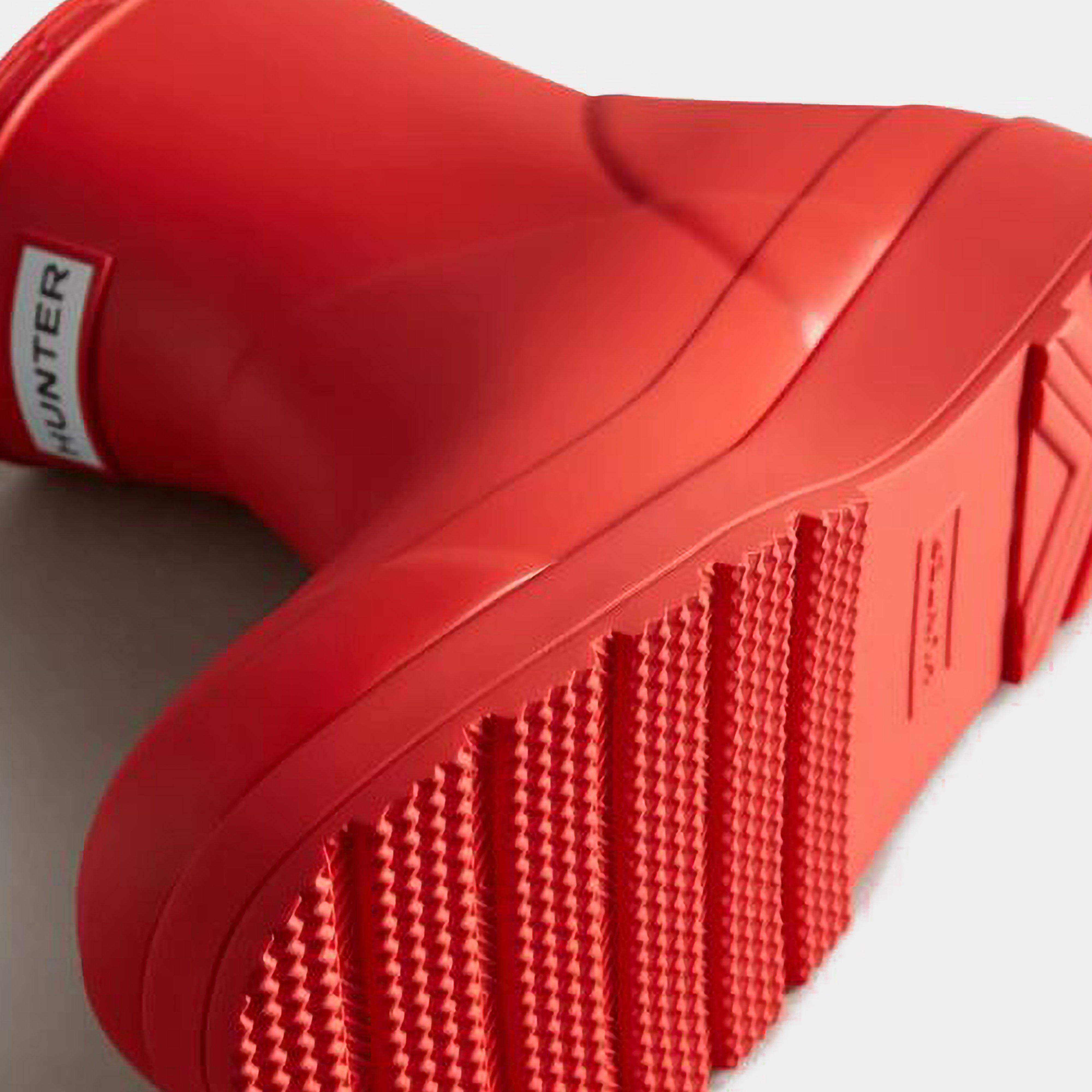 Womens Play Short Wellington Boots Red