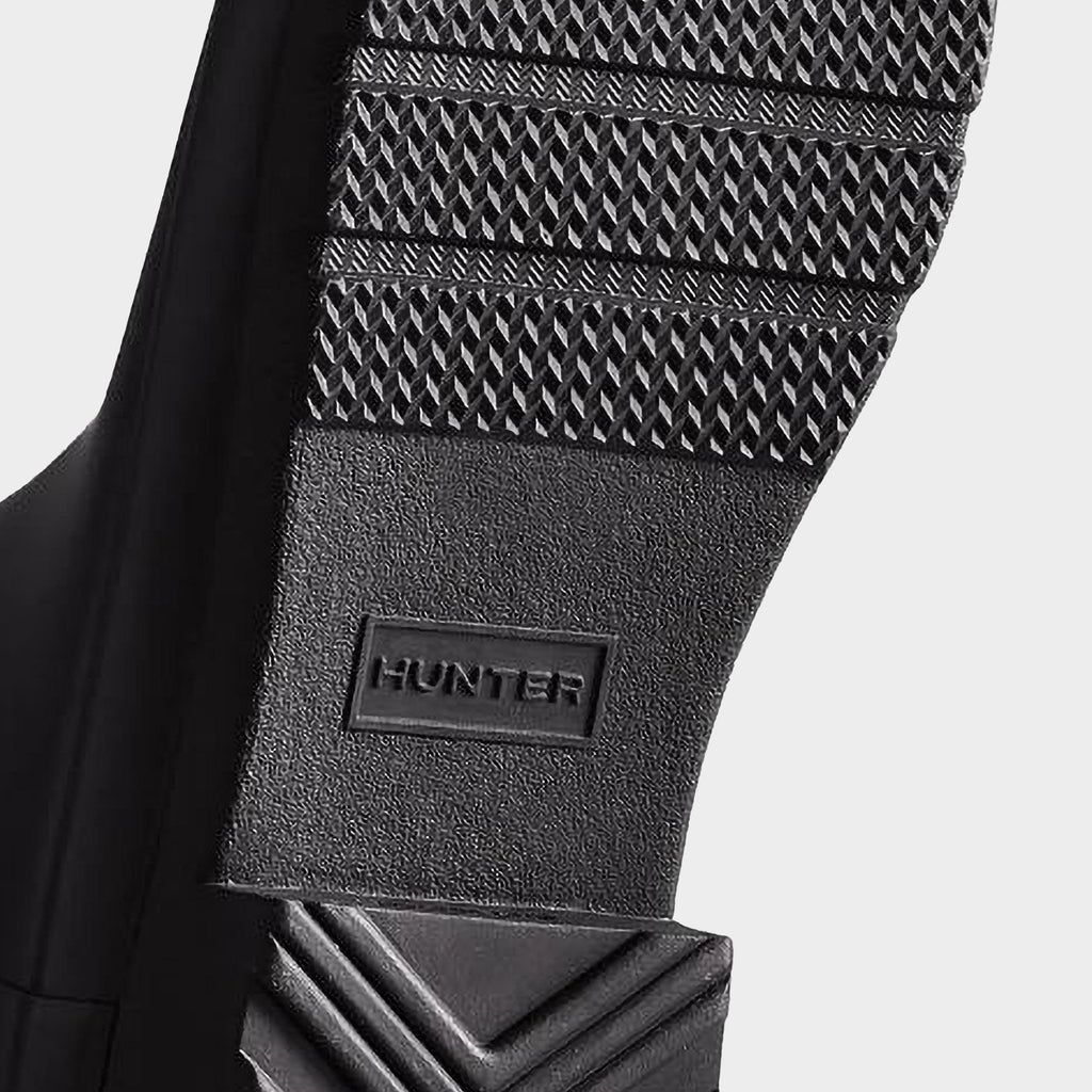 Womens Refined Slim Fit Short Black Wellington Boots Black