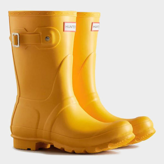 Womens Original Short Wellington Boots Hunter Yellow