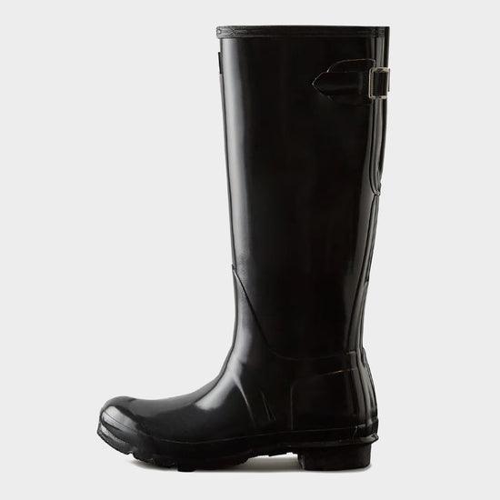 Womens Original Tall Back Adjustable Wellington Boots Black