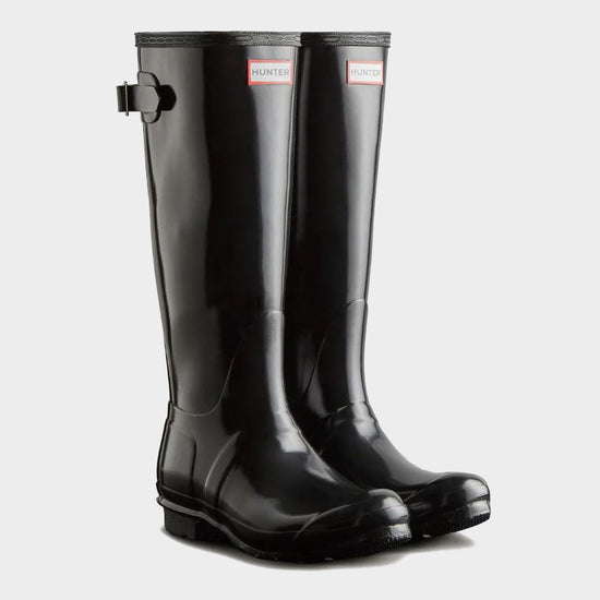 Womens Original Tall Back Adjustable Wellington Boots Black