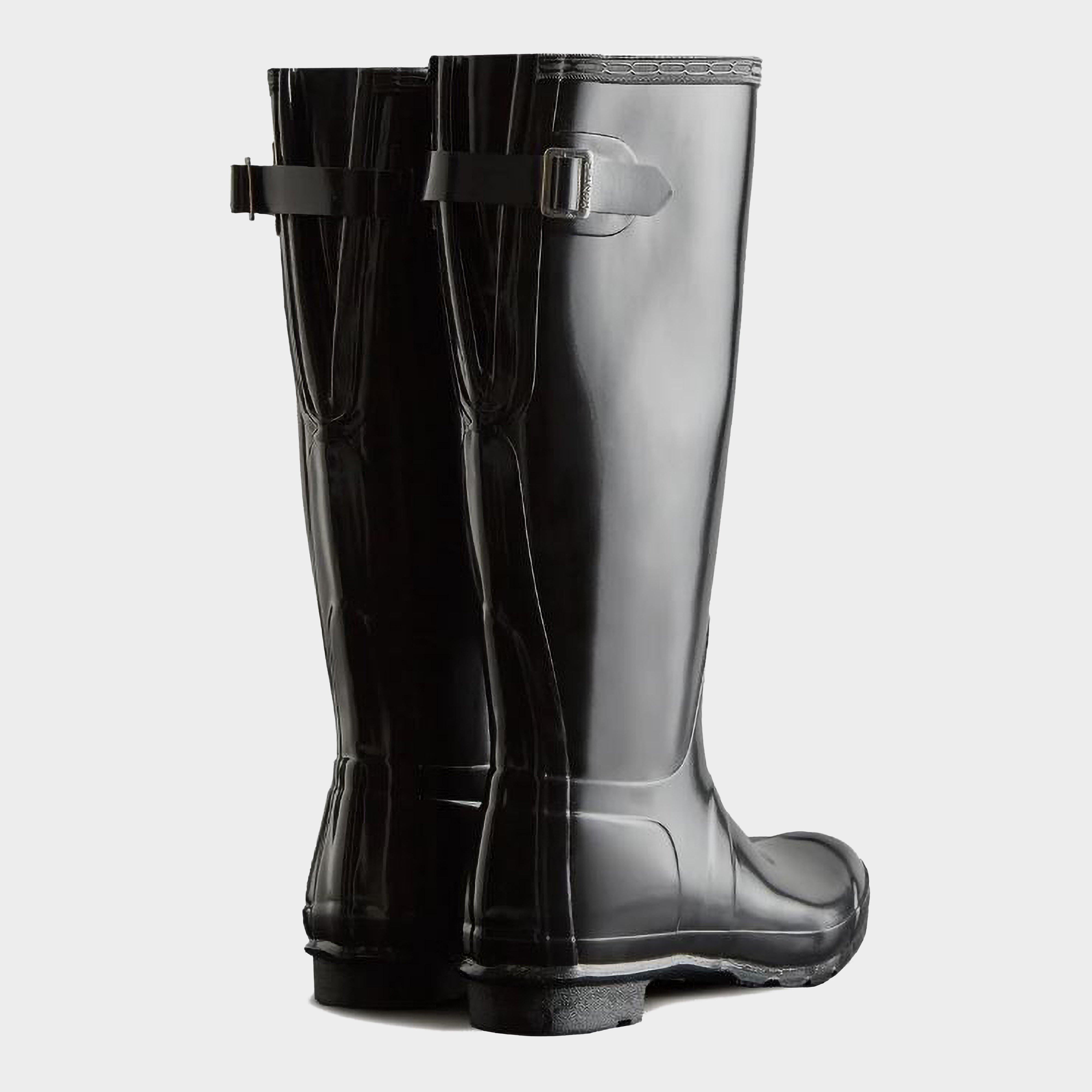 Womens Original Tall Back Adjustable Wellington Boots Black