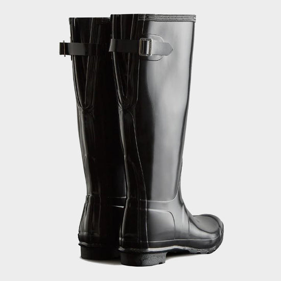 Womens Original Tall Back Adjustable Wellington Boots Black