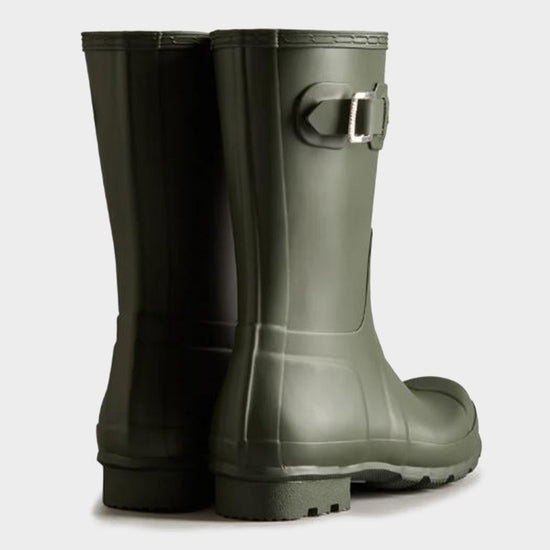 Mens Original Short Wellington Boots Dark Olive