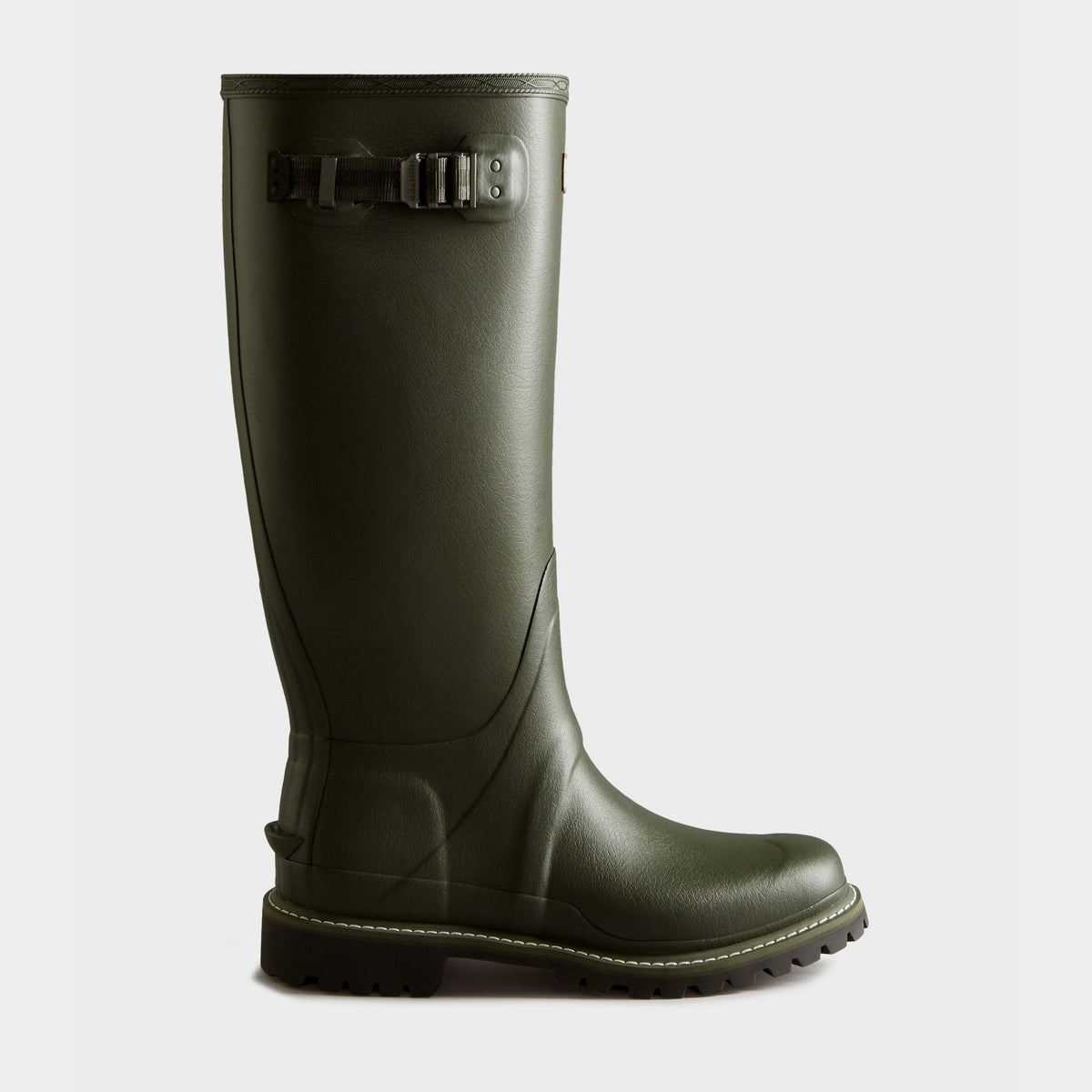 Mens Balmoral Commando Tall Wellington Boots Olive