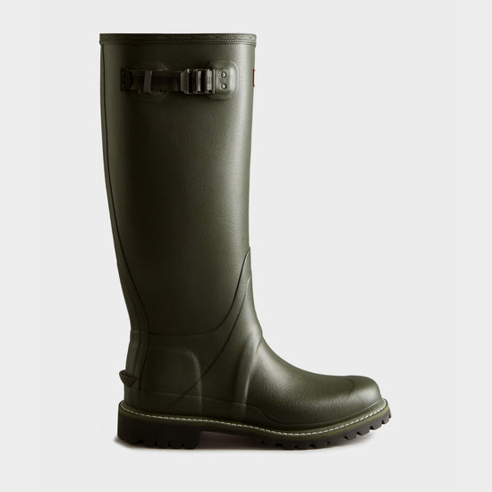 Mens Balmoral Commando Tall Wellington Boots Olive