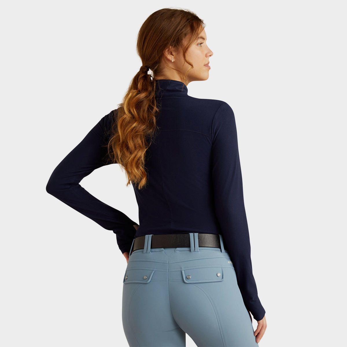 Womens Lowell 3.0 1/4 Zip Base Layer Navy Eclipse