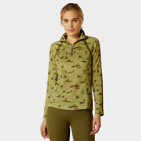 Womens Sunstopper 3.0 1/4 Zip Base Layer Hacking Around