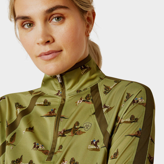 Womens Sunstopper 3.0 1/4 Zip Base Layer Hacking Around