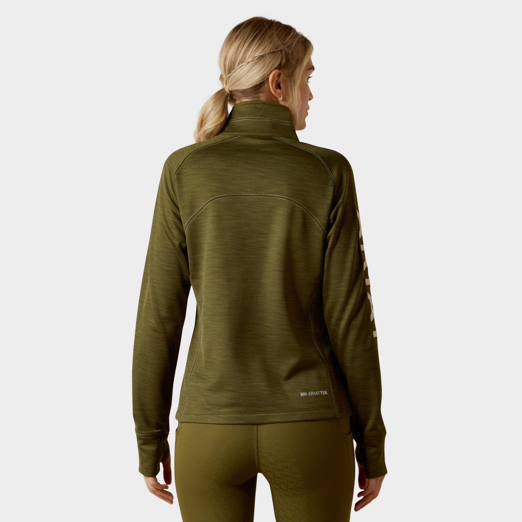 Womens Tek Team 1/2 Zip Sweatshirt Winter Moss