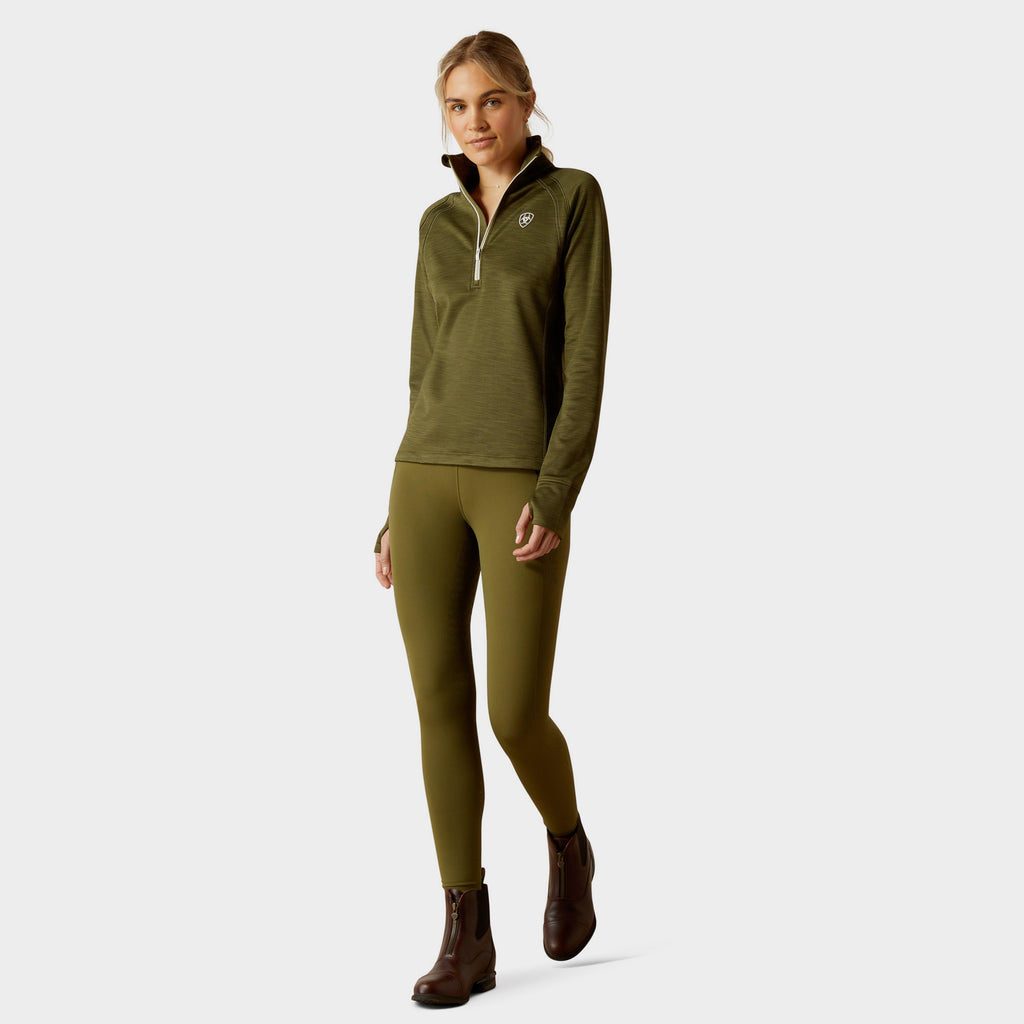 Womens Tek Team 1/2 Zip Sweatshirt Winter Moss