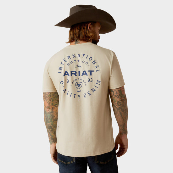 Mens Stamped Seal T-Shirt Natural
