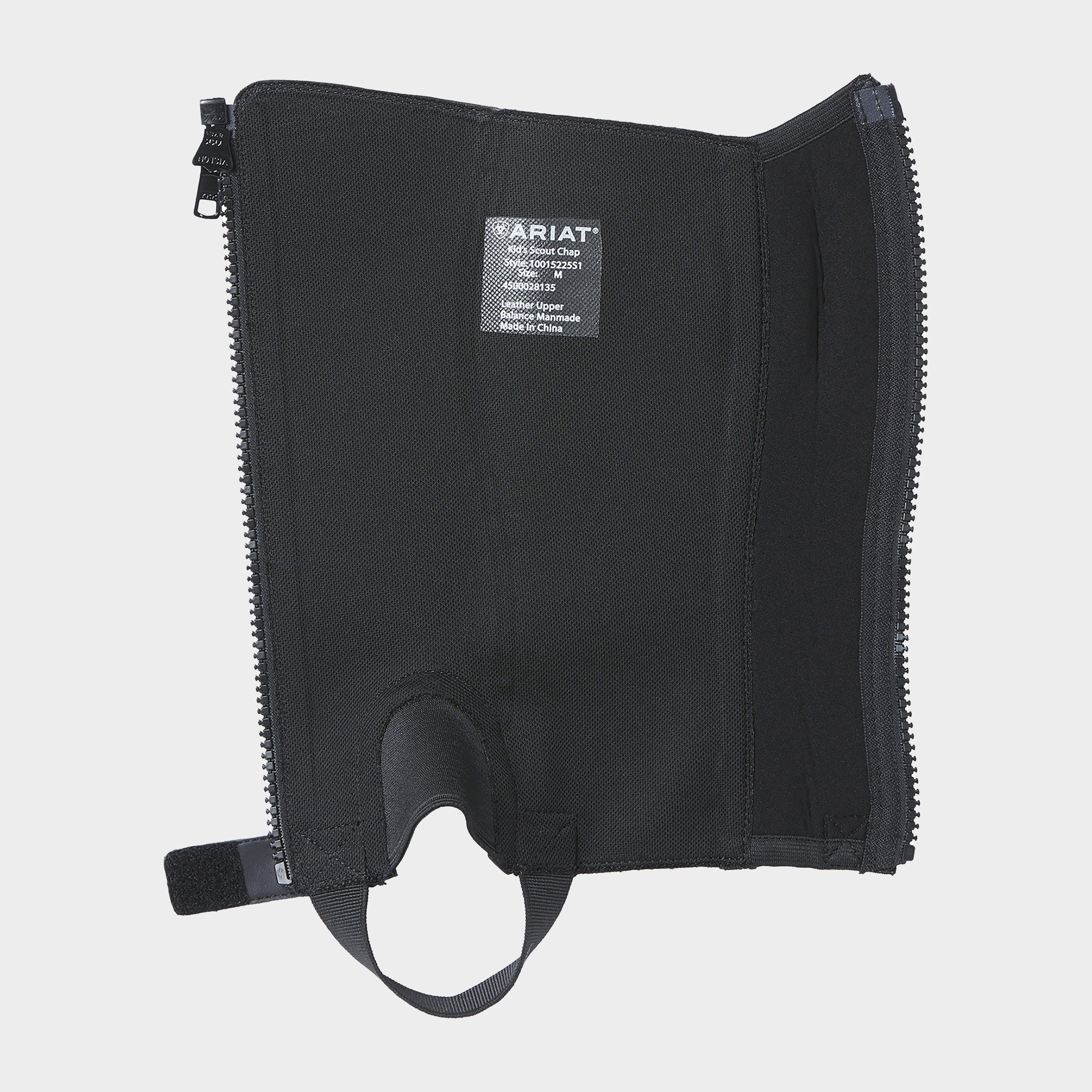 Kids Scout Half Chaps Black