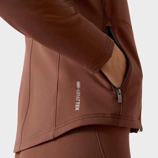 Womens Boreas Full Zip Sweatshirt Marron