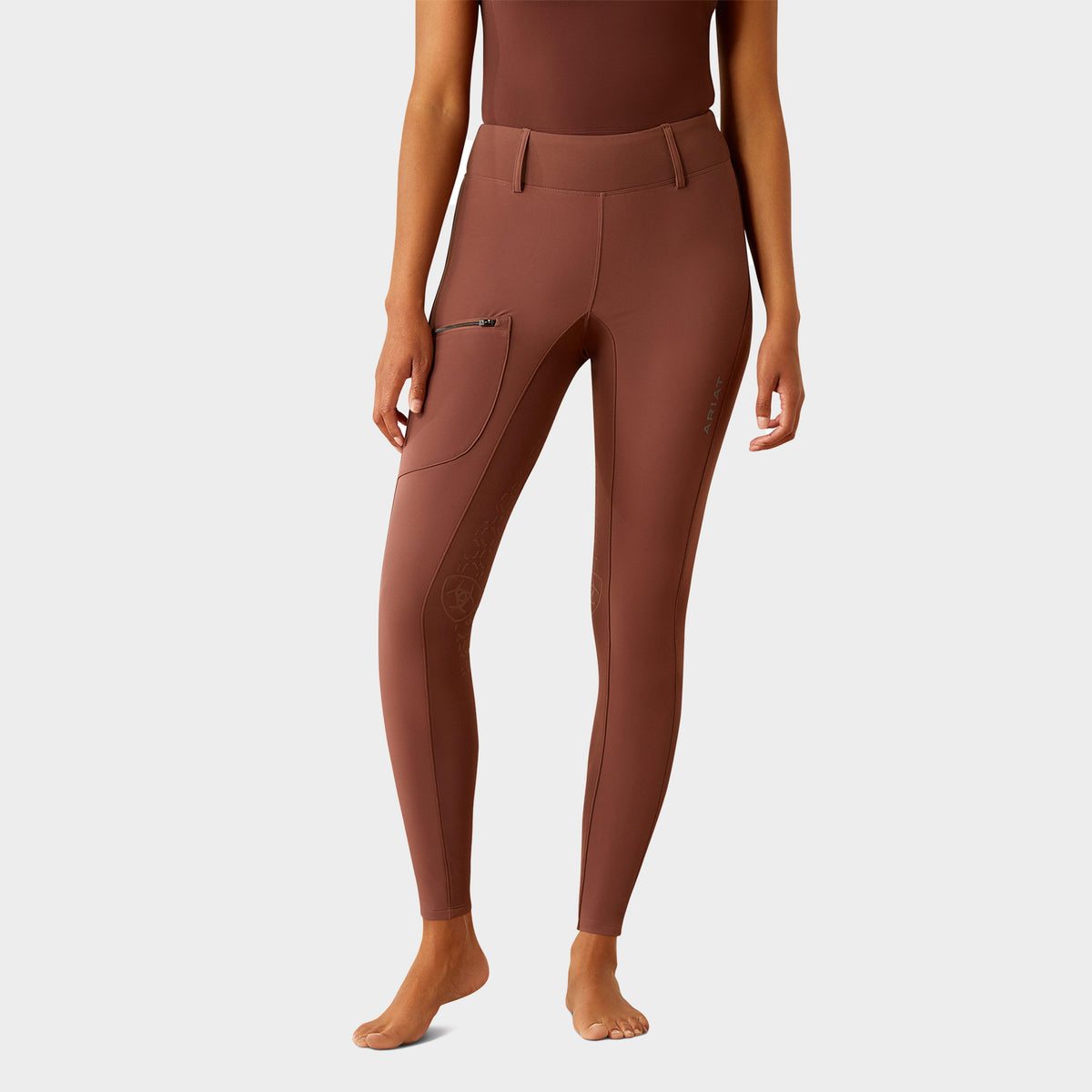 Womens Boreas 2.0 Half Grip Riding Tights Marron