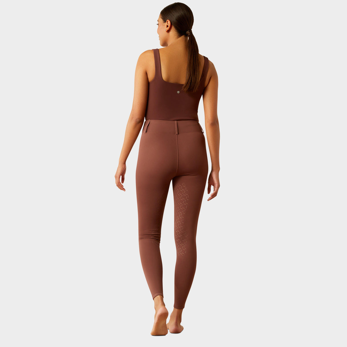 Womens Boreas 2.0 Half Grip Riding Tights Marron