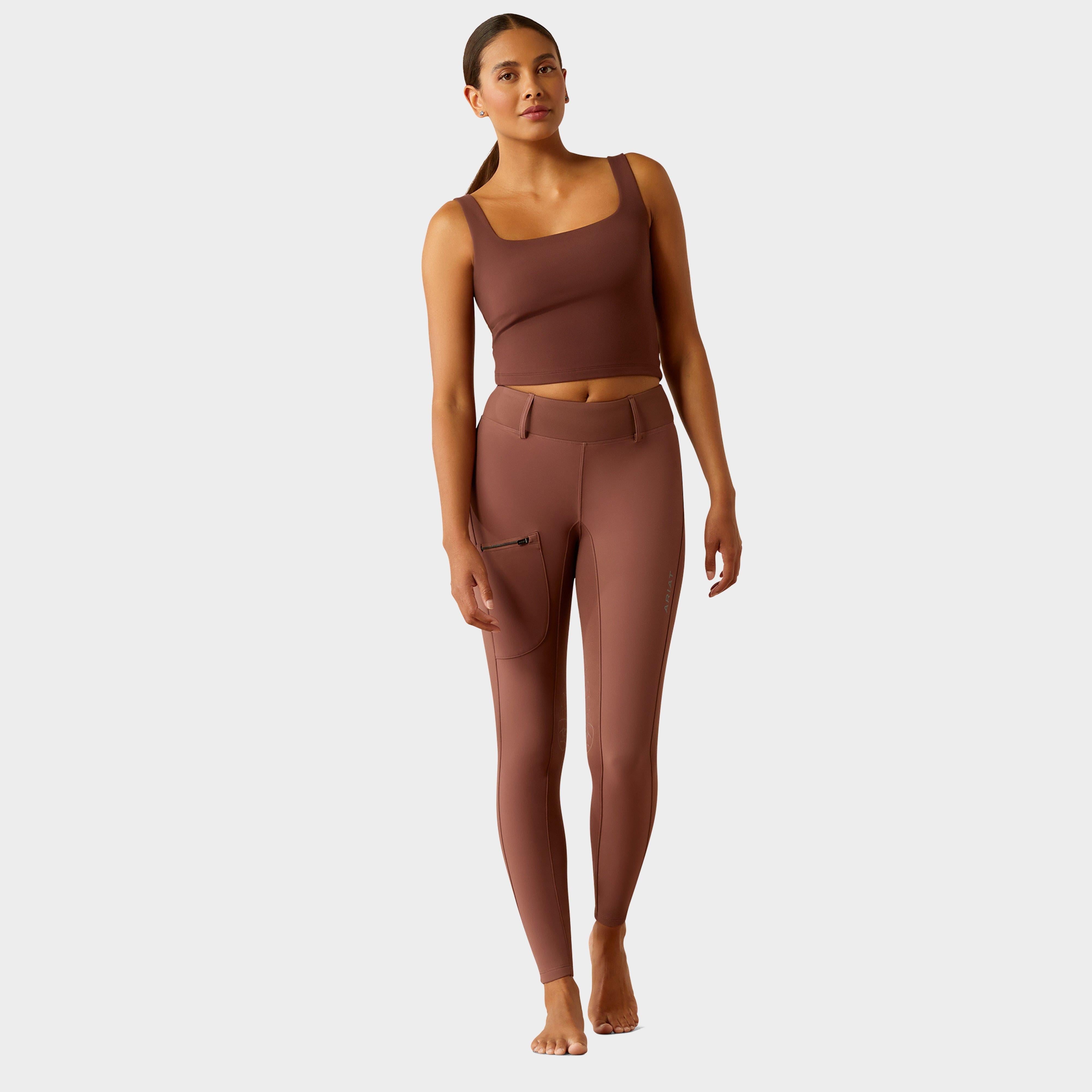 Womens Boreas 2.0 Half Grip Riding Tights Marron