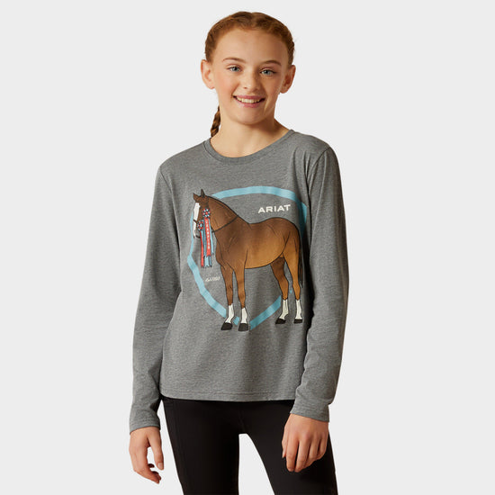 Kids Champion Pony T-Shirt Heather Grey