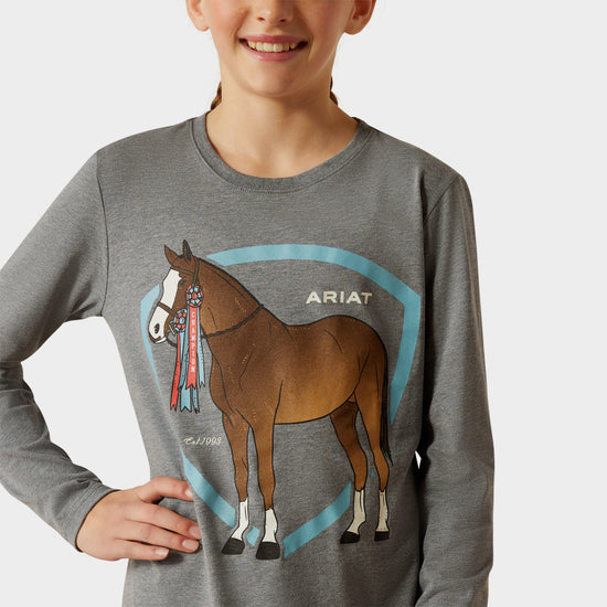 Kids Champion Pony T-Shirt Heather Grey