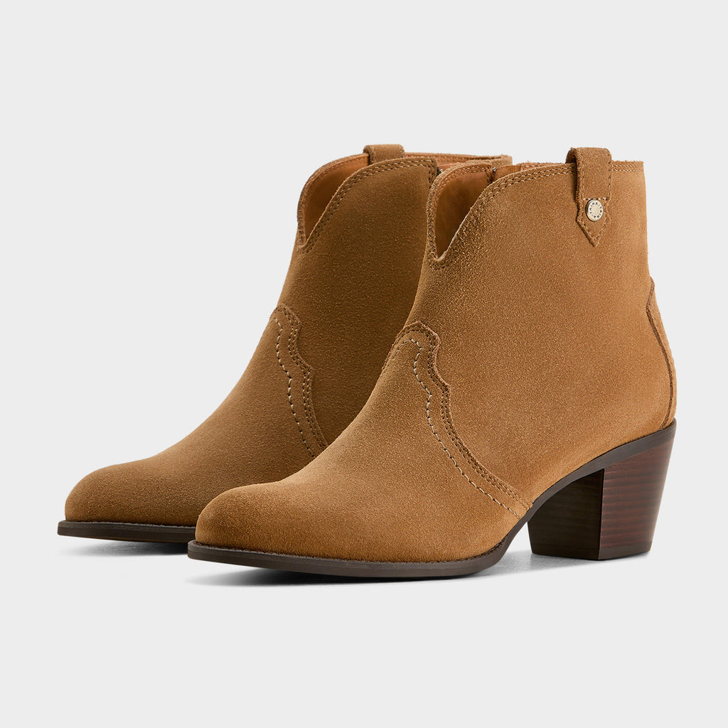 Womens Tilbury Boots Caramel Suede