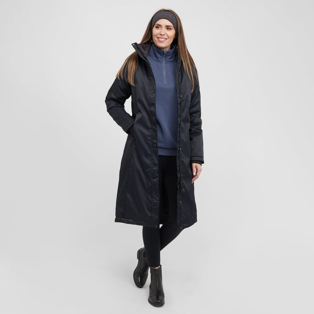 Womens Halcyon Long Coat Charcoal
