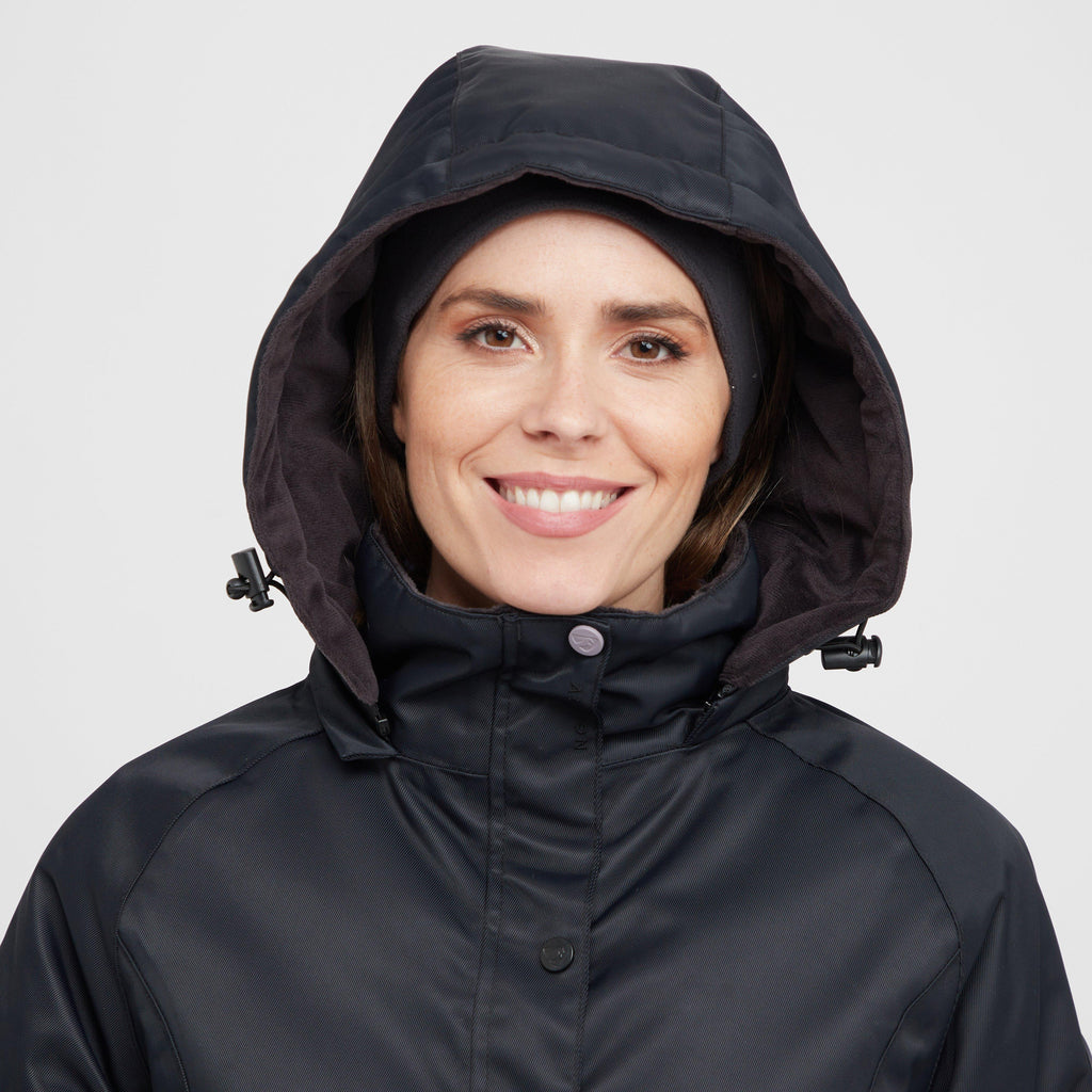 Womens Halcyon Long Coat Charcoal