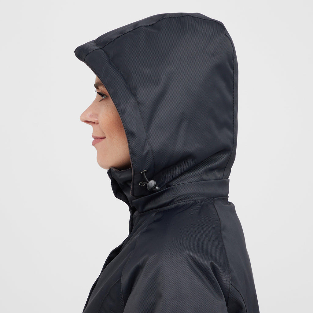 Womens Halcyon Long Coat Charcoal