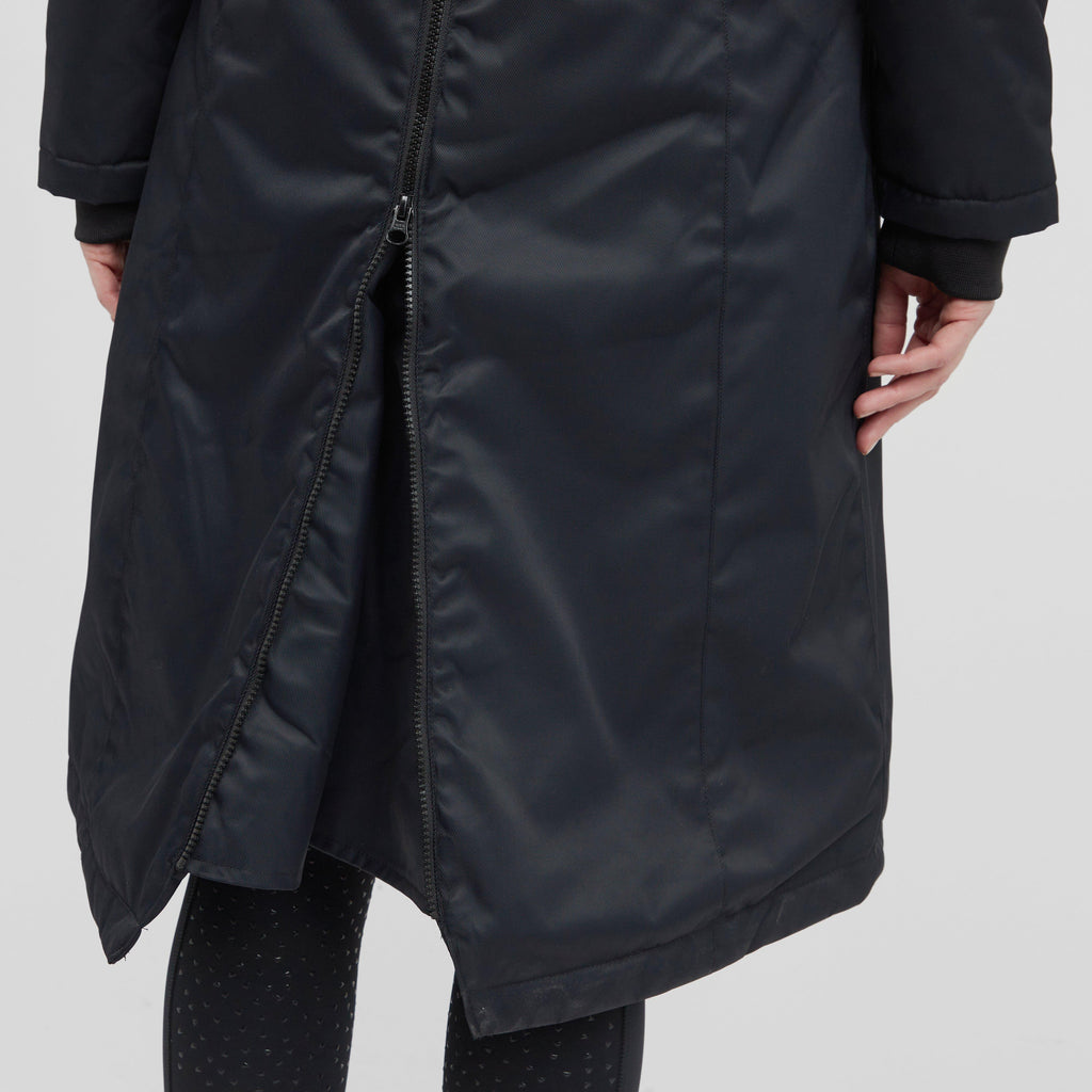 Womens Halcyon Long Coat Charcoal