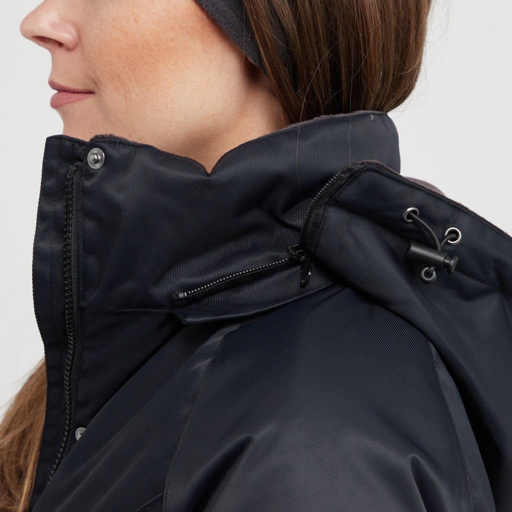 Womens Halcyon Long Coat Charcoal