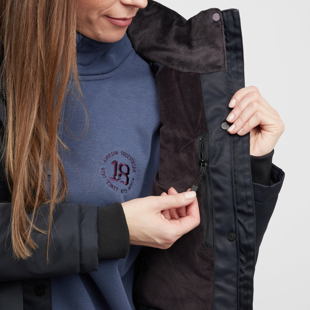 Womens Halcyon Long Coat Charcoal