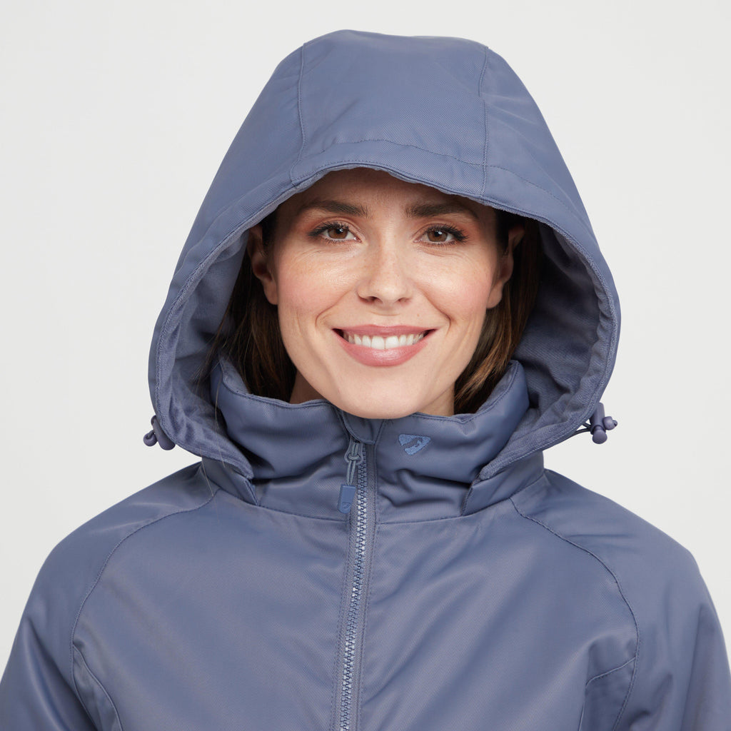 Womens Halcyon Mid-Length Coat Blue