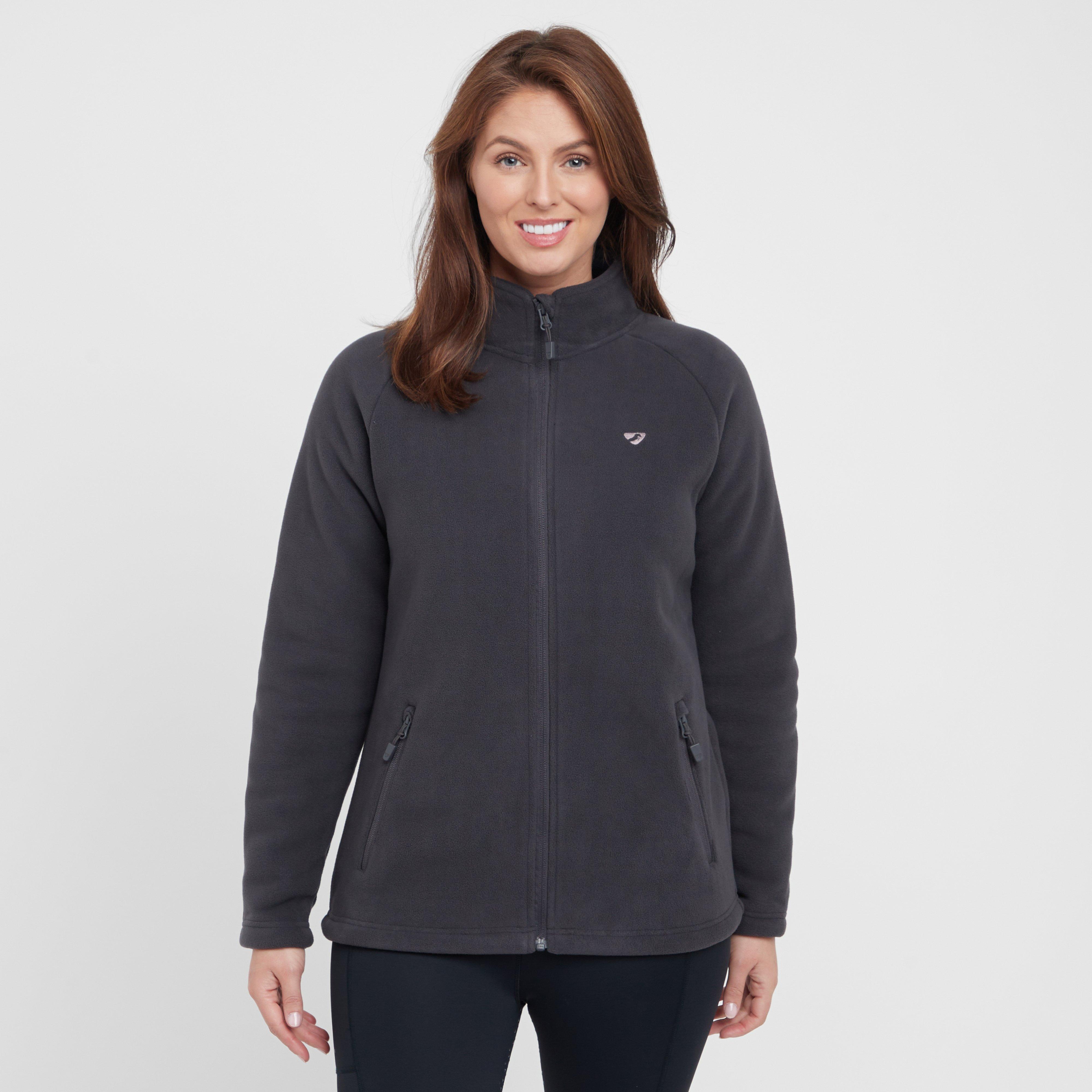 Womens Restore Full Zip Fleece Charcoal