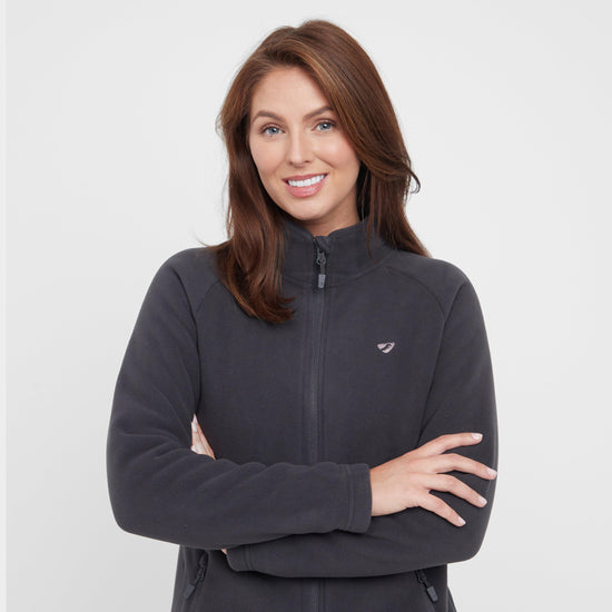 Womens Restore Full Zip Fleece Charcoal
