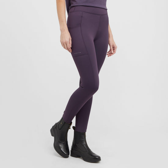 Womens Shield Winter Riding Tights Purple
